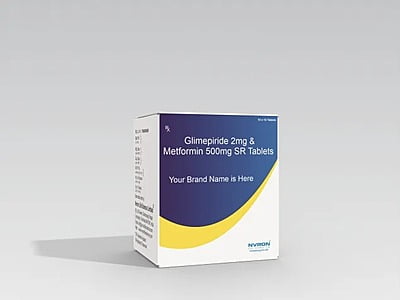Glimepiride 2 mg + Metformin 500 mg SR