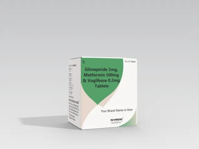 Glimepiride (2mg) + Metformin (500mg) + Voglibose (0.2mg)