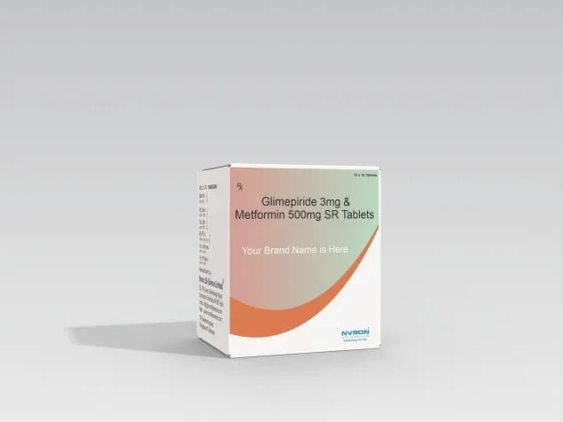 Glimepiride 3 mg + Metformin 500 mg SR Glimepiride 3 mg + Metformin 500 mg SR