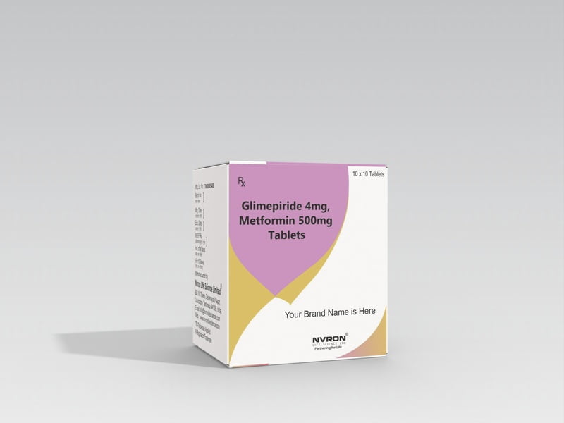 Glimepiride (4mg) + Metformin (500mg) Glimepiride (4mg) + Metformin (500mg)