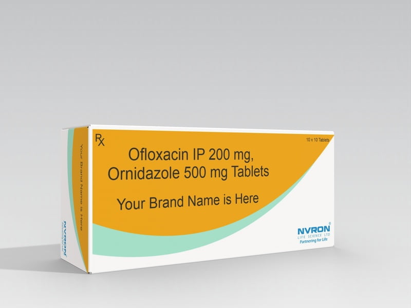 Ofloxacin IP 200 mg + Ornidazole 500 mg Ofloxacin IP 200 mg + Ornidazole 500 mg