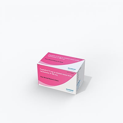 Pregabalin IP 75 mg (as susutained release form), Mecobalamin JP 1500 mcg