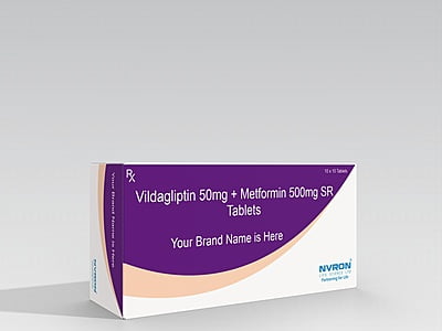Vildagliptin 50 mg , Metformin 500 mg SR