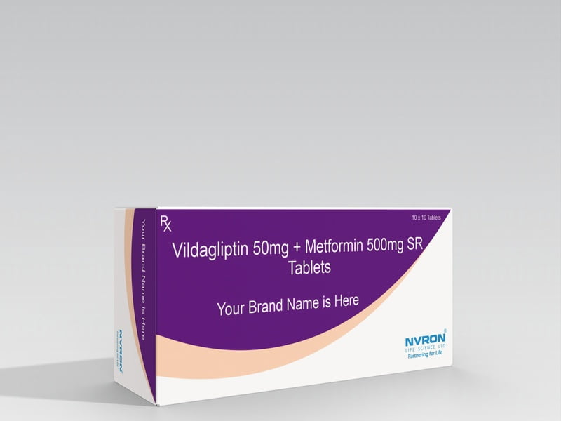 Vildagliptin 50 mg , Metformin 500 mg SR Vildagliptin 50 mg , Metformin 500 mg SR